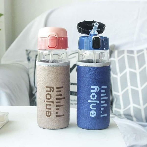 500ml sports straw glass water bottle leakproof hiking drinking bottle for water bpa tumbler with grip eco-friendly drinker
500ml sports straw glass water bottle leakproof hiking drinking bottle for water bpa tumbler with grip eco-friendly drinker