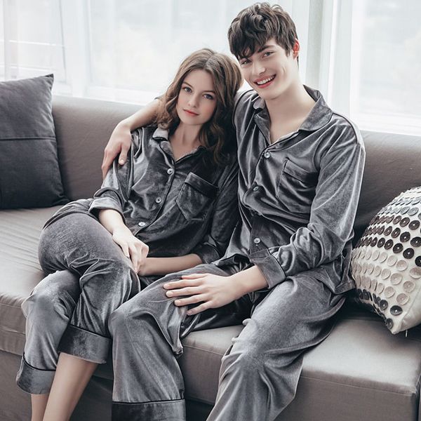 high-end european and american style autumn and winter couple gold velvet pajamas men and women couple warm womens home service suit, Black;red
high-end european and american style autumn and winter couple gold velvet pajamas men and women couple warm womens home service suit, Black;red