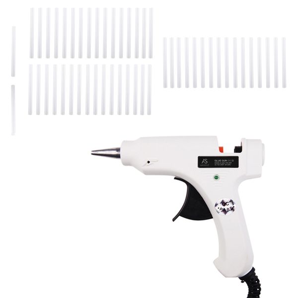 20w melt air glue gun high temp heater mini gun repair heat tool w/ 50pcs glue sticks 1pc stand for metal/wood working
20w melt air glue gun high temp heater mini gun repair heat tool w/ 50pcs glue sticks 1pc stand for metal/wood working