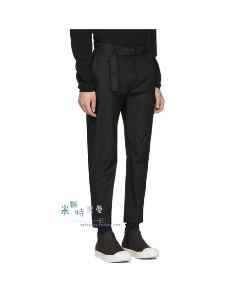 customize 27-46 2019 new male fashion spring summer metal ring tie slim bottom nine-minute pants individual leisure pants, Black
customize 27-46 2019 new male fashion spring summer metal ring tie slim bottom nine-minute pants individual leisure pants, Black
