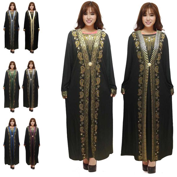 islam muslim black abayas robe for women turkish dresses dubai kaftan turkey islamic clothing malaysia takchita djellaba jilbab caftan 2020, Red