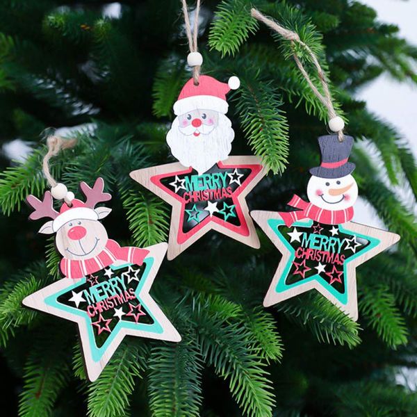 3pcs christmas tree decoration christmas tree hanging decoration wooden five-pointed star navidad pendant
3pcs christmas tree decoration christmas tree hanging decoration wooden five-pointed star navidad pendant