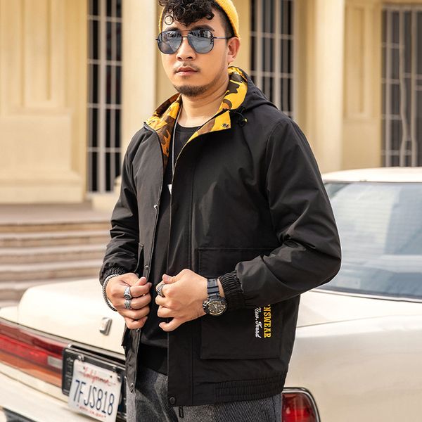 hooded casual jacket new large xl-7xl men fat jacket embroidered single breasted men loose zip coat coat, Black;brown
hooded casual jacket new large xl-7xl men fat jacket embroidered single breasted men loose zip coat coat, Black;brown