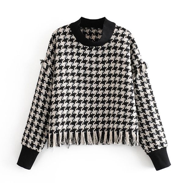 agong o neck sweatshirts women fashion houndstooth tassel sweatshirt women elegant long sleeve sweatshirts female ladies jx, Black
agong o neck sweatshirts women fashion houndstooth tassel sweatshirt women elegant long sleeve sweatshirts female ladies jx, Black