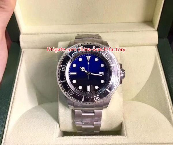 

selling 44mm 116660 d-blue sea-dweller ceramic 316l steel asia 2813 movement automatic mens watch watches, Slivery;brown