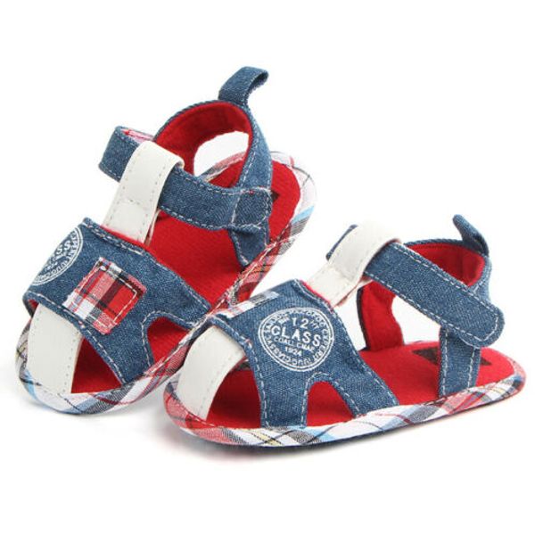 kids toddler baby boys girl crib sandals shoes cloth soft sole sandals anti-slip, Black;red
kids toddler baby boys girl crib sandals shoes cloth soft sole sandals anti-slip, Black;red