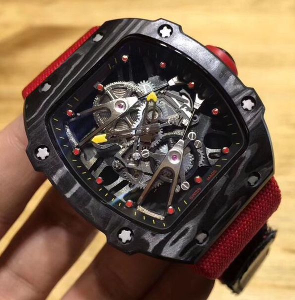 Whole ale wi brand new arrival carbon fiber luxury men mechanical keleton watche red ribbon 27 waterproof men bu ine wri twatche
Whole ale wi brand new arrival carbon fiber luxury men mechanical keleton watche red ribbon 27 waterproof men bu ine wri twatche