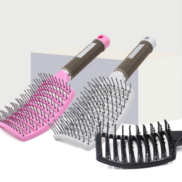 professional hair comb hairbrush bristle nylon salon styling hairdressing combo hair tool shampoo brush detangling hair brush, Silver
professional hair comb hairbrush bristle nylon salon styling hairdressing combo hair tool shampoo brush detangling hair brush, Silver
