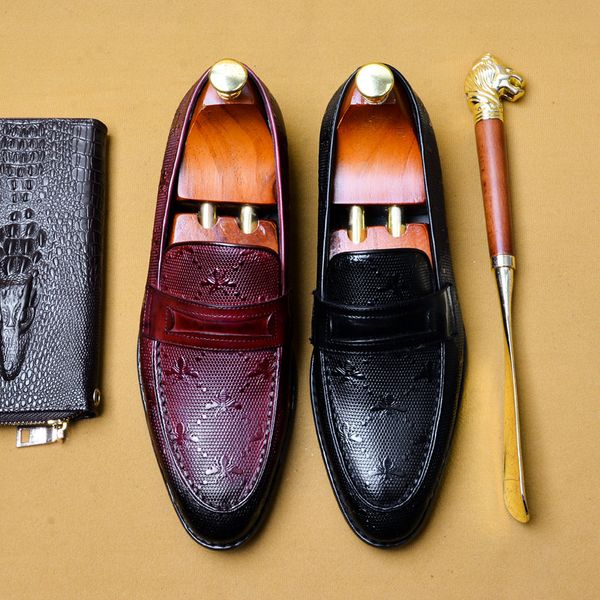 oxfords men's leather dress shoes full-grain leather business shoes men, Black
oxfords men's leather dress shoes full-grain leather business shoes men, Black
