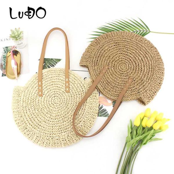 lucdo 2020 летняя соломенная сумка богемный стиль круглый ротанг солома ручной работы пляжная сумка мода плеча дамы дорожные сумки
lucdo 2020 летняя соломенная сумка богемный стиль круглый ротанг солома ручной работы пляжная сумка мода плеча дамы дорожные сумки