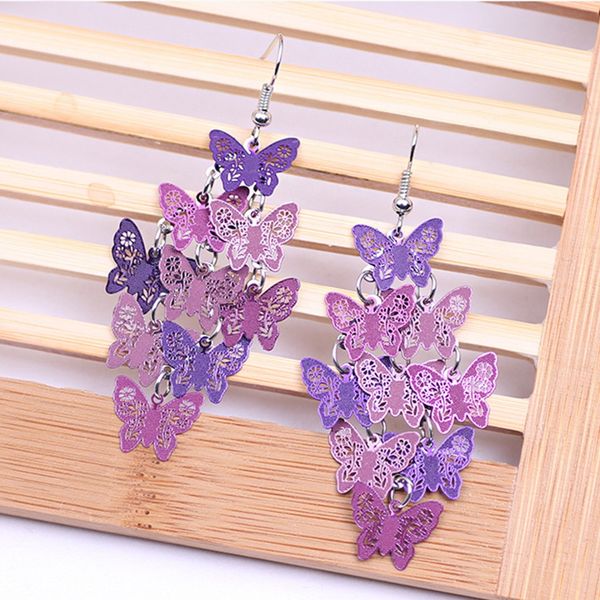 women temperament multilayer butterfly dangle drop earring boho colorful animal butterfly earring korean jewelry femme brincos, Silver
women temperament multilayer butterfly dangle drop earring boho colorful animal butterfly earring korean jewelry femme brincos, Silver