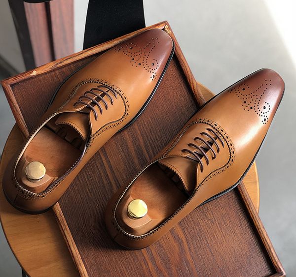 italy genuine leather men handmade spring autumn oxfords men youth lace up shoes carved solid england style wedding shoes, Black
italy genuine leather men handmade spring autumn oxfords men youth lace up shoes carved solid england style wedding shoes, Black