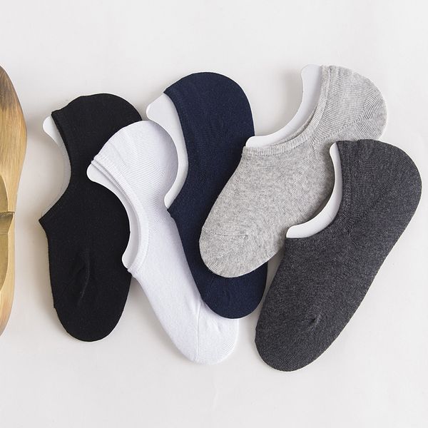 men's socks spring summer pure color cotton invisible shallow mouth silicone happy men no show calcetines meias b0082, Black
men's socks spring summer pure color cotton invisible shallow mouth silicone happy men no show calcetines meias b0082, Black