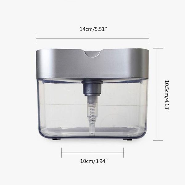 liquid soap pump dispenser with sponge holder cleaning container manual press x4ye 
liquid soap pump dispenser with sponge holder cleaning container manual press x4ye