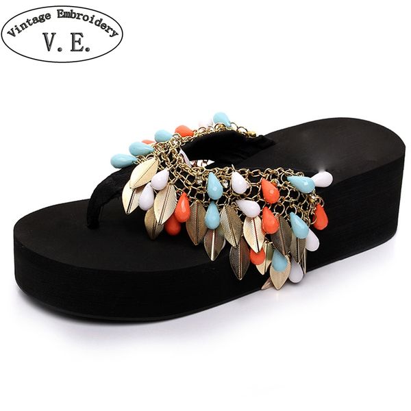 women summer flip flops woman's summer footwear with acrylic beads ladies beach shoes girl's fashion sandalet casual shoes, Black
women summer flip flops woman's summer footwear with acrylic beads ladies beach shoes girl's fashion sandalet casual shoes, Black