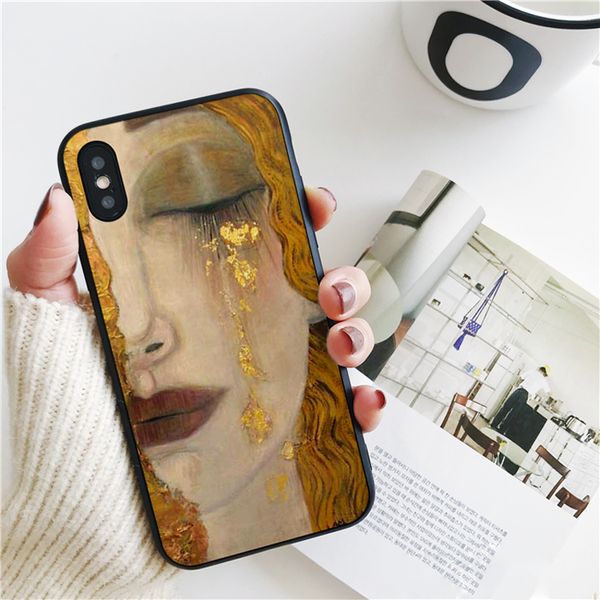 capa luxury klimt golden tears oil painting cover for iphone 11 pro xs max xr case for iphone 8 7 6s plus 5s se case soft silicone cover.
capa luxury klimt golden tears oil painting cover for iphone 11 pro xs max xr case for iphone 8 7 6s plus 5s se case soft silicone cover.