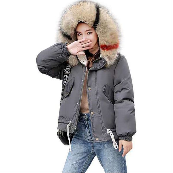 new 2019 winter jacket women plus size winter coat hooded warm fur collar cotton padded short parkas for women by82, Black
new 2019 winter jacket women plus size winter coat hooded warm fur collar cotton padded short parkas for women by82, Black