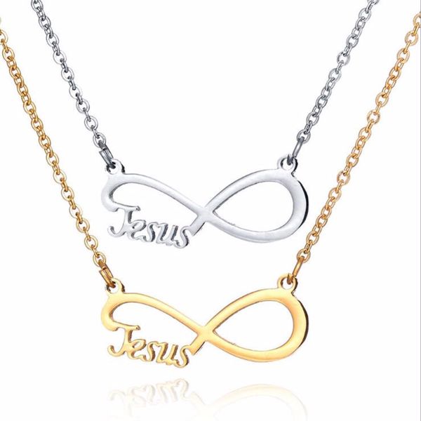 jesus necklace for women infinity endless love jewelry stainless steel letter pendants & necklaces valentine's day gift chokers, Silver
jesus necklace for women infinity endless love jewelry stainless steel letter pendants & necklaces valentine's day gift chokers, Silver