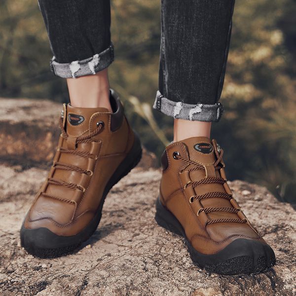 brand genuine leather snow boots men shoes winter short plush men boots ankle fashion comfort work footwear 2019, Black
brand genuine leather snow boots men shoes winter short plush men boots ankle fashion comfort work footwear 2019, Black