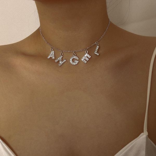 diezi simple letters angle pendant necklaces silver color chain choker necklaces women ladies rhinestone jewelry fashion 2020 bevuk
diezi simple letters angle pendant necklaces silver color chain choker necklaces women ladies rhinestone jewelry fashion 2020 bevuk