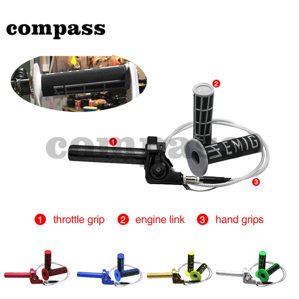 motorcycle handle grip with quick turn throttle dirt pit bike motocross 7/8" handlebar hand grips for crf kayo exc
motorcycle handle grip with quick turn throttle dirt pit bike motocross 7/8" handlebar hand grips for crf kayo exc