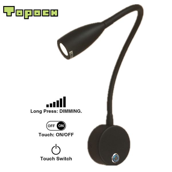ch bedside lamp wall touch on/off/dimmer switch flexible arm integral led built-in driver 30degree beam black painted for room rv boat
ch bedside lamp wall touch on/off/dimmer switch flexible arm integral led built-in driver 30degree beam black painted for room rv boat