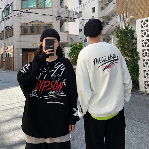 2020 spring and autumn couples wear niche design graffiti sweater women ins tide hedging lazy wind bf loose korean version, White;black
2020 spring and autumn couples wear niche design graffiti sweater women ins tide hedging lazy wind bf loose korean version, White;black