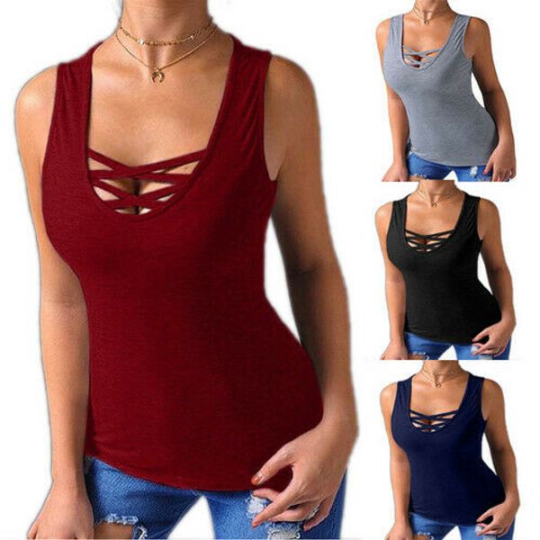 women's tanks & camis women bandage sleeveless v neck shirt summer cotton tank vest casual slim, White
women's tanks & camis women bandage sleeveless v neck shirt summer cotton tank vest casual slim, White