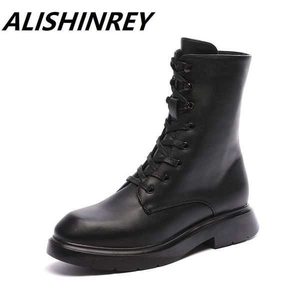 alishinrey new boots women wild autumn women's motorcycle boots british fan with short women, Black
alishinrey new boots women wild autumn women's motorcycle boots british fan with short women, Black