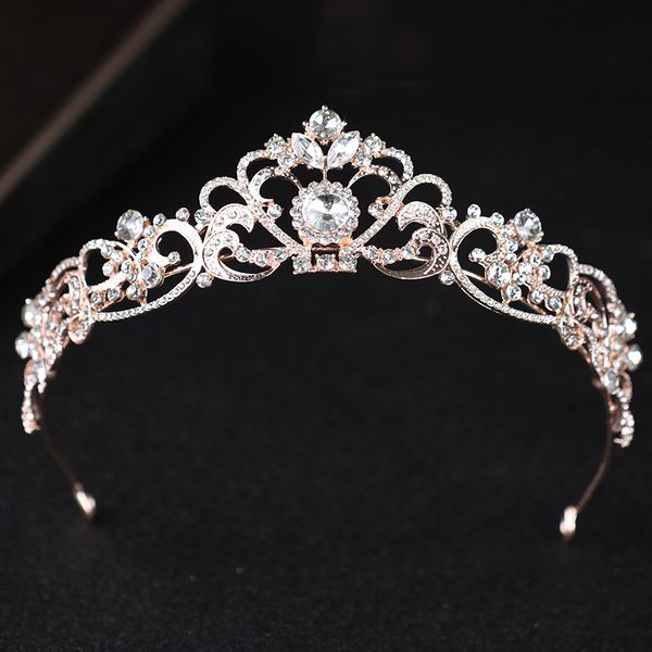 2019 elegant crystal bridal crown woman tiaras hair jewelry ornaments luxury hairwear bride headbands wedding hair accessories, Golden;white
2019 elegant crystal bridal crown woman tiaras hair jewelry ornaments luxury hairwear bride headbands wedding hair accessories, Golden;white