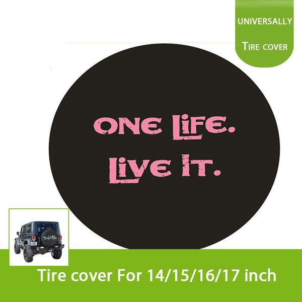 black denim vinyl spare tire cover case protector-30"-32'' one life live it (white/pink print
black denim vinyl spare tire cover case protector-30"-32'' one life live it (white/pink print