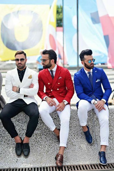 men suits 2018 slim fit one button tuxedo terno masculino costume homme mariage mens suits with pants traje hombre ( blazer+pant), White;black
men suits 2018 slim fit one button tuxedo terno masculino costume homme mariage mens suits with pants traje hombre ( blazer+pant), White;black