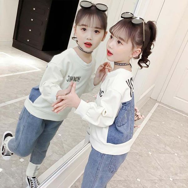 fashion big girl clothes sets for children 2019 autumn long sleeve t-shirt girls suit for 6 8 10 12 years boutique kids clothing, White
fashion big girl clothes sets for children 2019 autumn long sleeve t-shirt girls suit for 6 8 10 12 years boutique kids clothing, White
