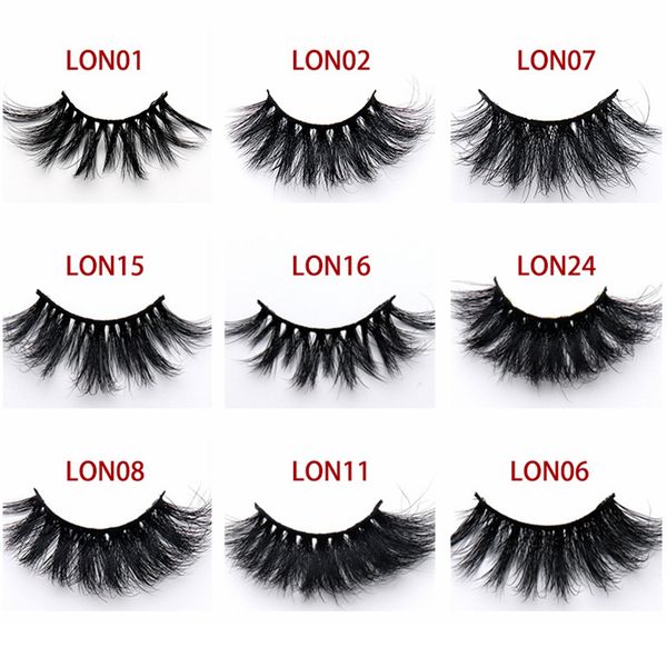 5D Natural Mink False Eyelashes 25MM Woman Thick Long Messy Cross Eye Lashes Extension Mink Eyelashes Eye Makeup Tool TTA515