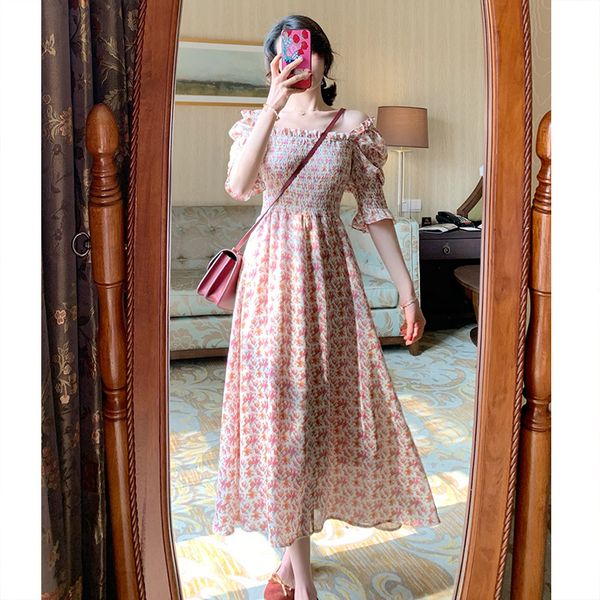 net red elegant floral dress fairy super fairy sen waist slimming temperament french retro platycodon grandiflorum skirt tide
net red elegant floral dress fairy super fairy sen waist slimming temperament french retro platycodon grandiflorum skirt tide