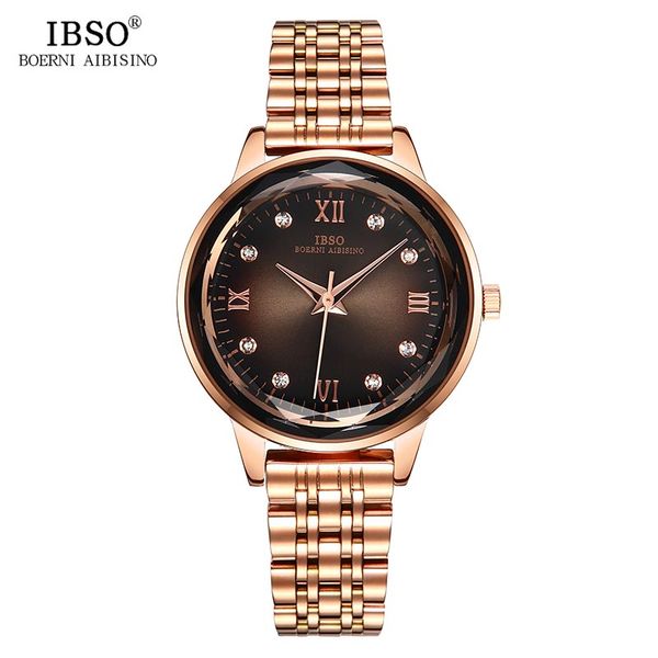 ibso stainless steel watches women round crystal dial gold bracelet watches 2019 new ladies wrist watch #8800, Slivery;brown
ibso stainless steel watches women round crystal dial gold bracelet watches 2019 new ladies wrist watch #8800, Slivery;brown