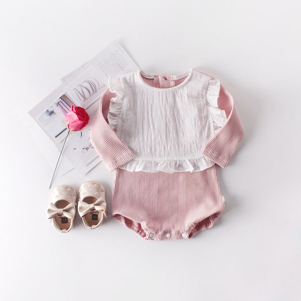 baby girl designer clothing romper long sleeve o-neck cute patchwork romper infant kids 100% cotton spring fall kids clothing, Blue
baby girl designer clothing romper long sleeve o-neck cute patchwork romper infant kids 100% cotton spring fall kids clothing, Blue
