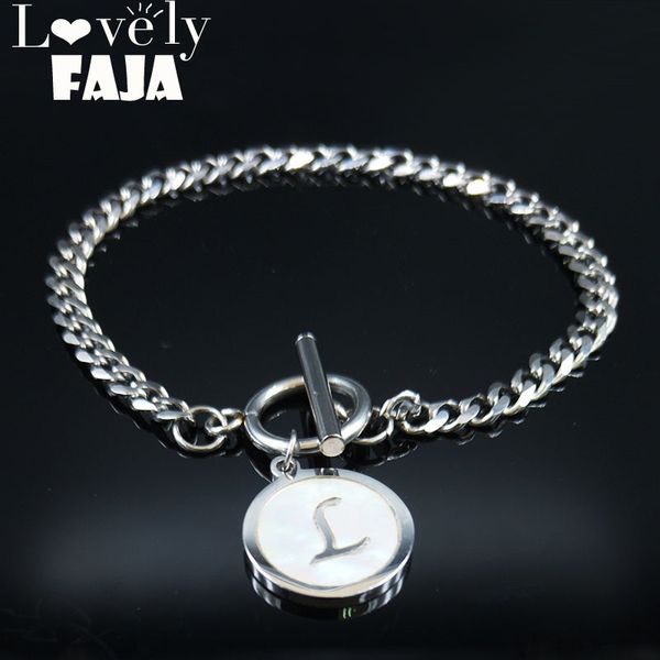 2019 fashion punk letter l stainless steel shell bracelets for women silver color chain bracelet jewelry pulseras b18417, Black
2019 fashion punk letter l stainless steel shell bracelets for women silver color chain bracelet jewelry pulseras b18417, Black