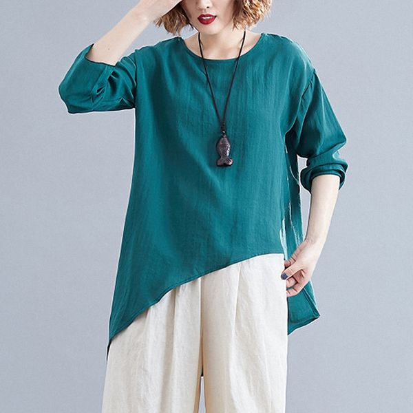 fairynatural women irregular pullover t-shirts casual 2020 summer new o-neck long sleeve women korean t shirts tees solid color, White
fairynatural women irregular pullover t-shirts casual 2020 summer new o-neck long sleeve women korean t shirts tees solid color, White