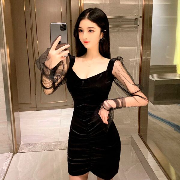 sexy hong kong-style ночной клуб женщин 2020 новый v-образным вырезом с длинными рукавами сетки шитье юбка основывая hip платье, White;black
sexy hong kong-style ночной клуб женщин 2020 новый v-образным вырезом с длинными рукавами сетки шитье юбка основывая hip платье, White;black
