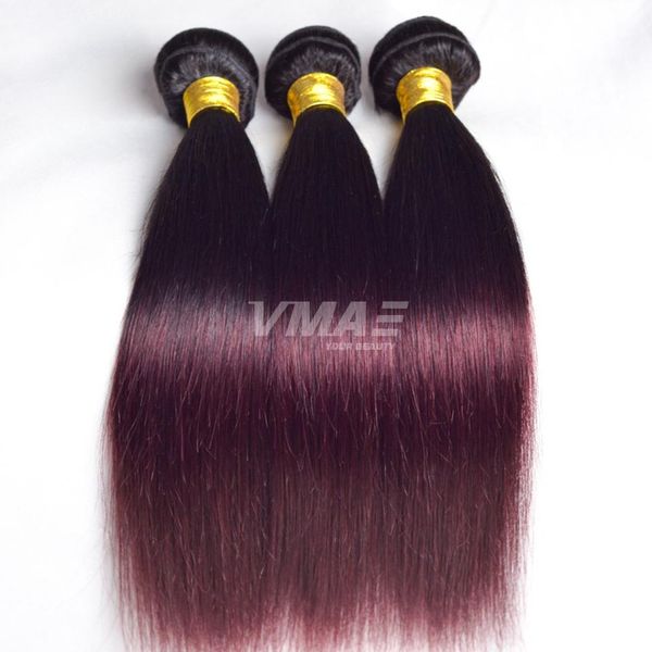 vmae ombre color malaysian remy virgin human hair weft 1b 99j burgundy 3 bundles silky straight hair extension weaves two tone natural soft, Black
vmae ombre color malaysian remy virgin human hair weft 1b 99j burgundy 3 bundles silky straight hair extension weaves two tone natural soft, Black