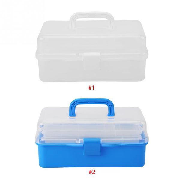 transparent plastic foldable three layers storage box tool organizer container case with handle transparent blue optional
transparent plastic foldable three layers storage box tool organizer container case with handle transparent blue optional