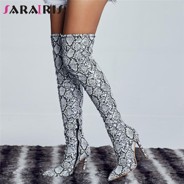 sarairis 35-42 new ins ladies boots thin high heels over the knee boots women fashion snake thigh high shoes woman, Black
sarairis 35-42 new ins ladies boots thin high heels over the knee boots women fashion snake thigh high shoes woman, Black