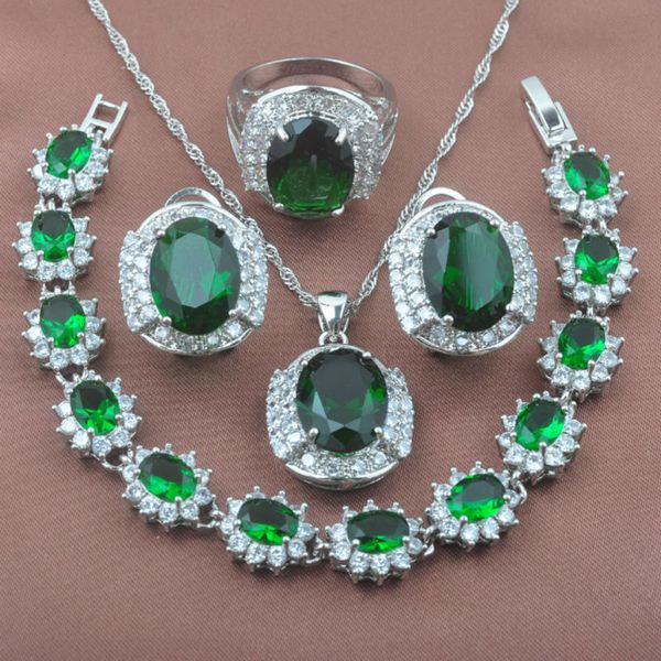 amazing green zirconia women's 925 sterling silver wedding jewelry sets crystal bracelet necklace pendant earrings ring yz0237
amazing green zirconia women's 925 sterling silver wedding jewelry sets crystal bracelet necklace pendant earrings ring yz0237