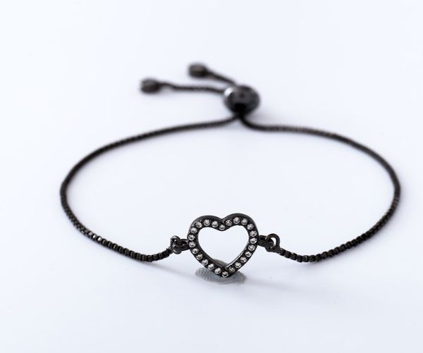 gold silver chain micro pave cz zircon cubic zirconia bracelet rope adjusted macrame bangle gyg535 heart fashion jewelry, Black
gold silver chain micro pave cz zircon cubic zirconia bracelet rope adjusted macrame bangle gyg535 heart fashion jewelry, Black