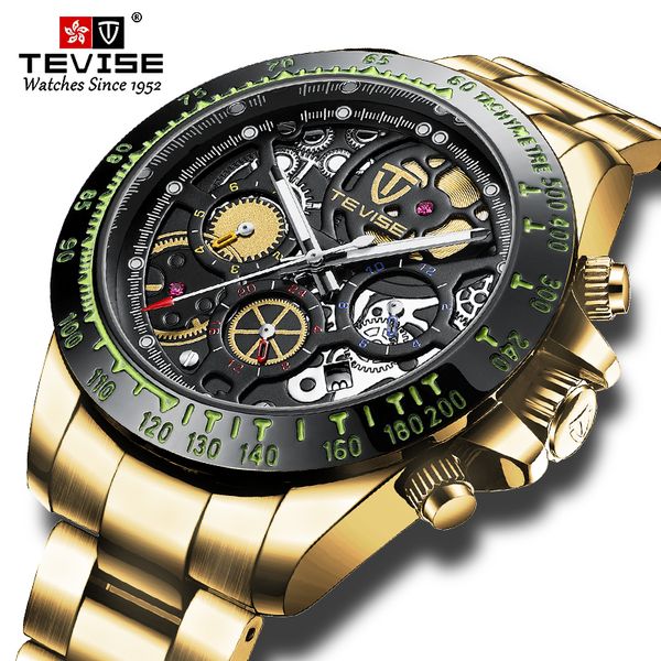 golden automatic mechanical watch men stainless steel business watch skeleton dial design wristwatch, Slivery;brown
golden automatic mechanical watch men stainless steel business watch skeleton dial design wristwatch, Slivery;brown