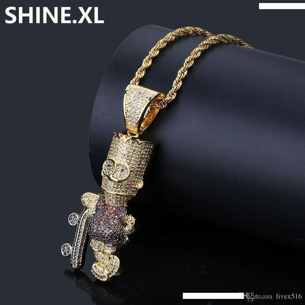 позолоченных мультфильмы simpson ожерелье iced out циркон два ожерелье тона для мужчин подарочных ювелирных изделий, Silver
позолоченных мультфильмы simpson ожерелье iced out циркон два ожерелье тона для мужчин подарочных ювелирных изделий, Silver