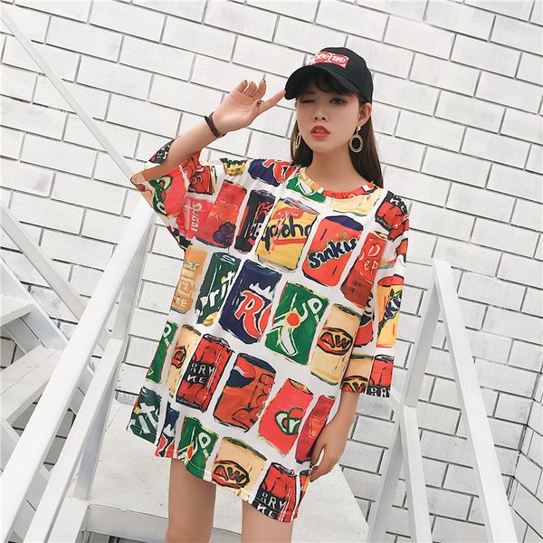 brand designer summer women short sleeve t shirt casual printing o-neck t-shirts female oversize tshirt loose harajuku streetwear tee, White
brand designer summer women short sleeve t shirt casual printing o-neck t-shirts female oversize tshirt loose harajuku streetwear tee, White