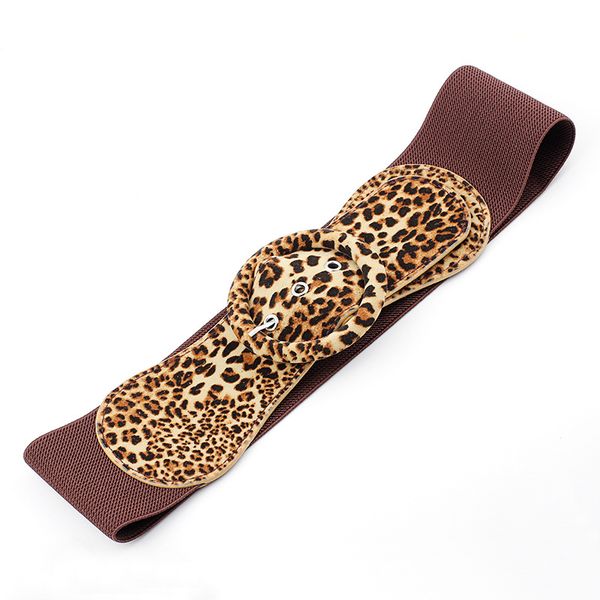 winfox black white female cinch elastic waist belt leopard leather wide stretch corset belts waistband for women, Black;brown
winfox black white female cinch elastic waist belt leopard leather wide stretch corset belts waistband for women, Black;brown