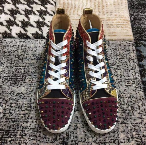 trendy spikes man sneaker shoes red soles suede /leather red bottom spikes shoes casual walking comfortable designer leisure flats high qual, Black
trendy spikes man sneaker shoes red soles suede /leather red bottom spikes shoes casual walking comfortable designer leisure flats high qual, Black